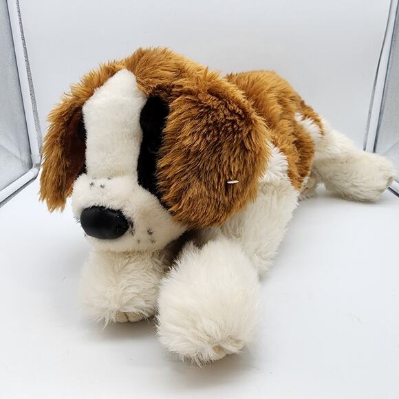Folkmanis St. Bernard Plush Hand Puppet 18" Floppy Realistic Stuffed Animal Toy - Picture 2 of 12